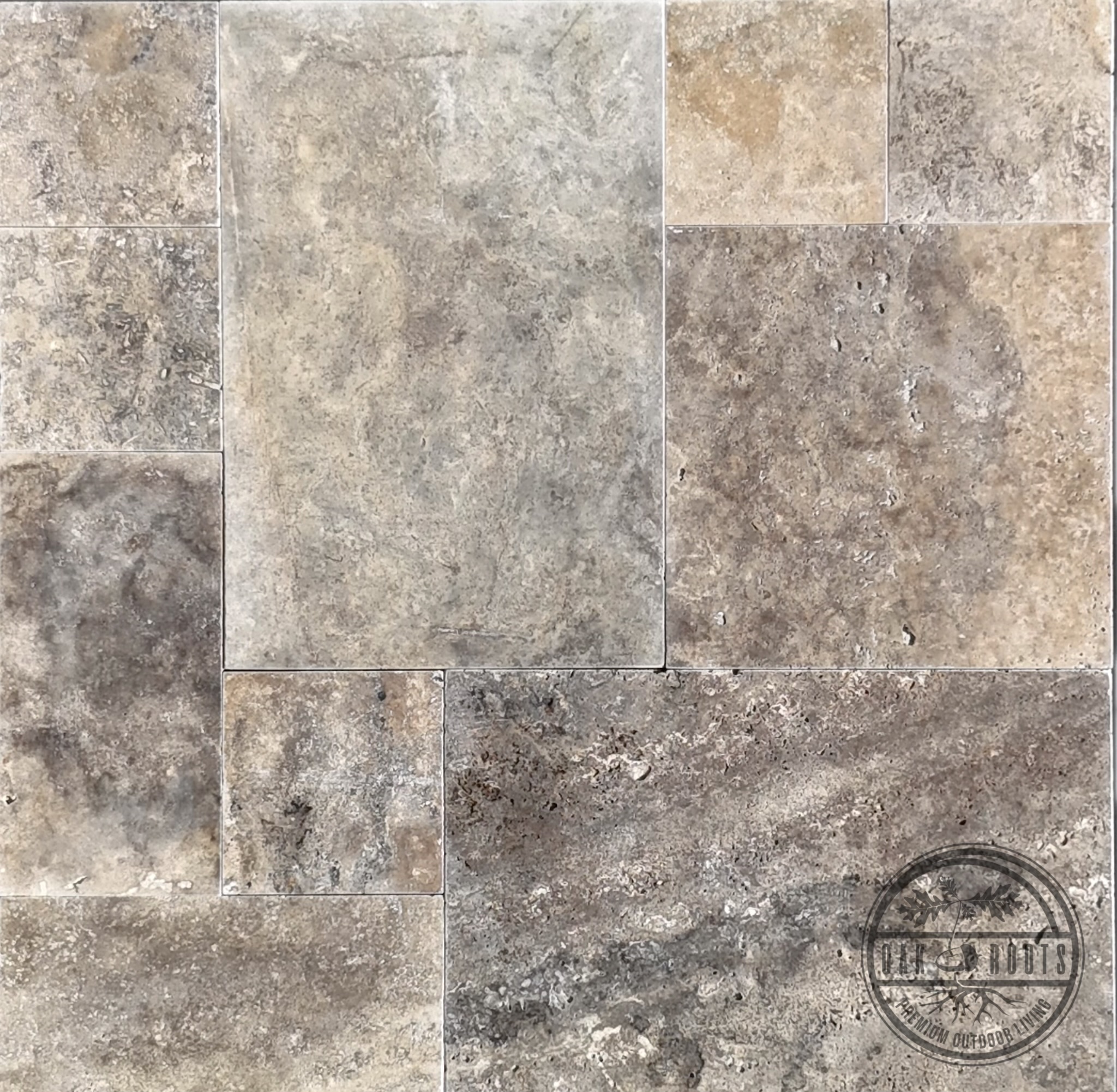 Silver Travertine pavers Indiana