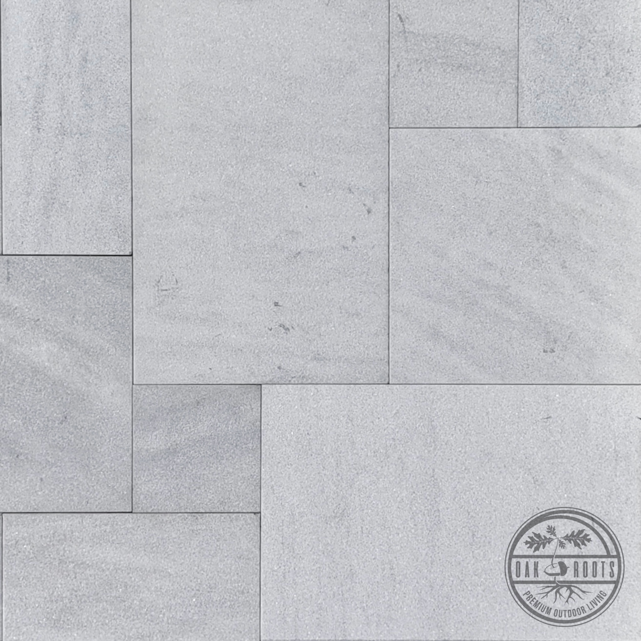 White Aurora Sandblasted pavers Indiana