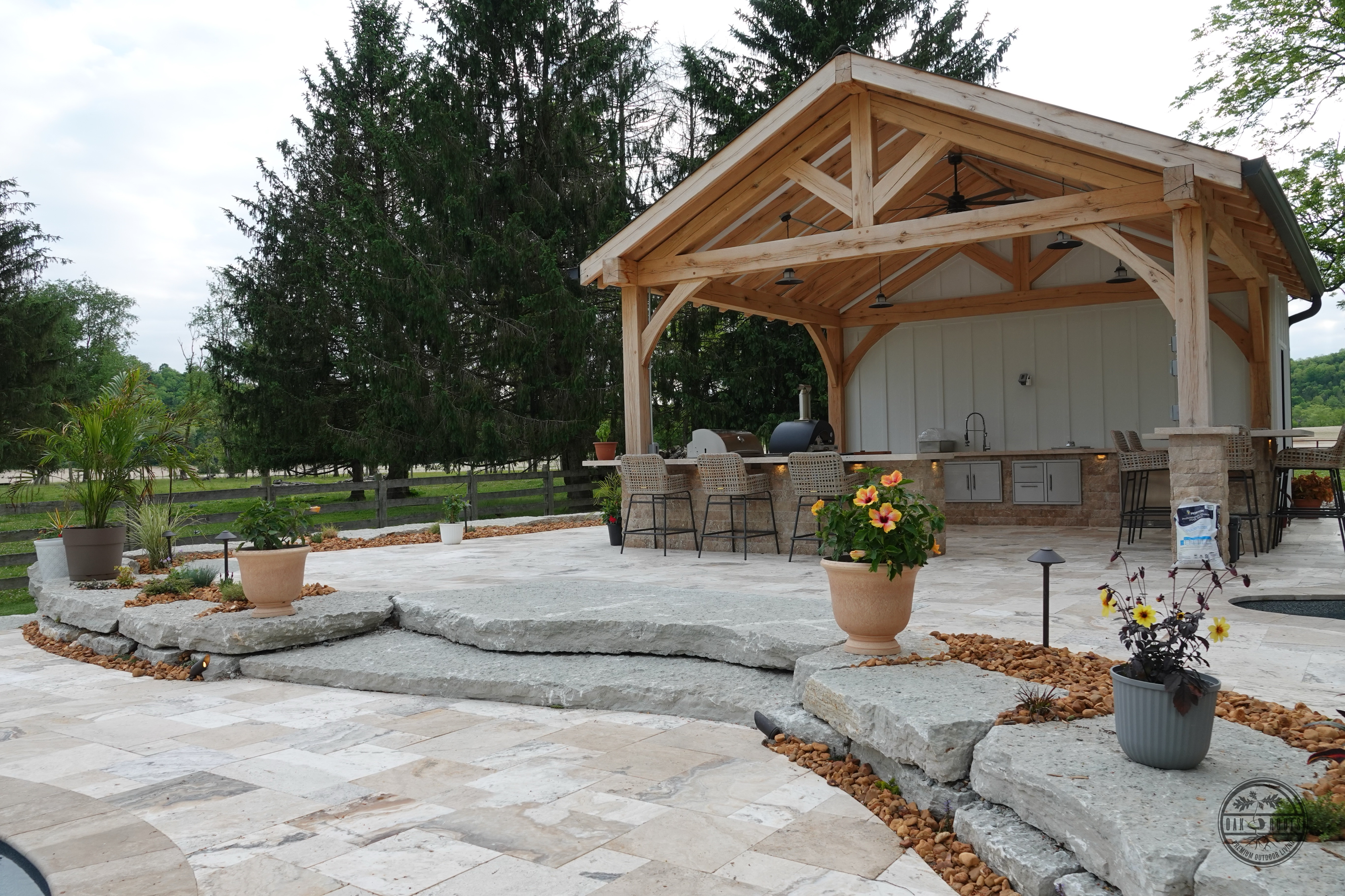 Pavilion Structure by Oak Roots LLC — Milan, IN