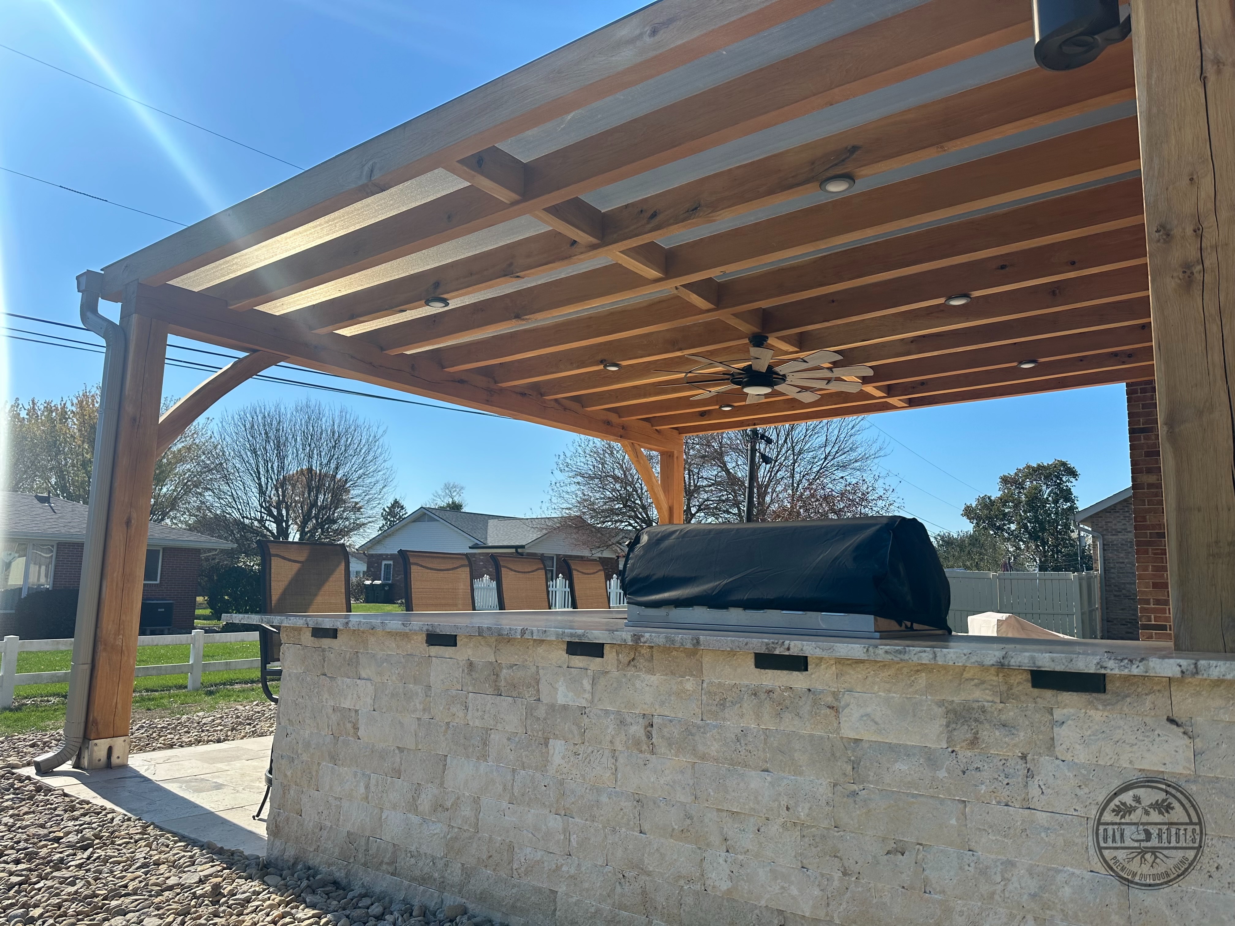 Premium materials Oak Roots timber frame