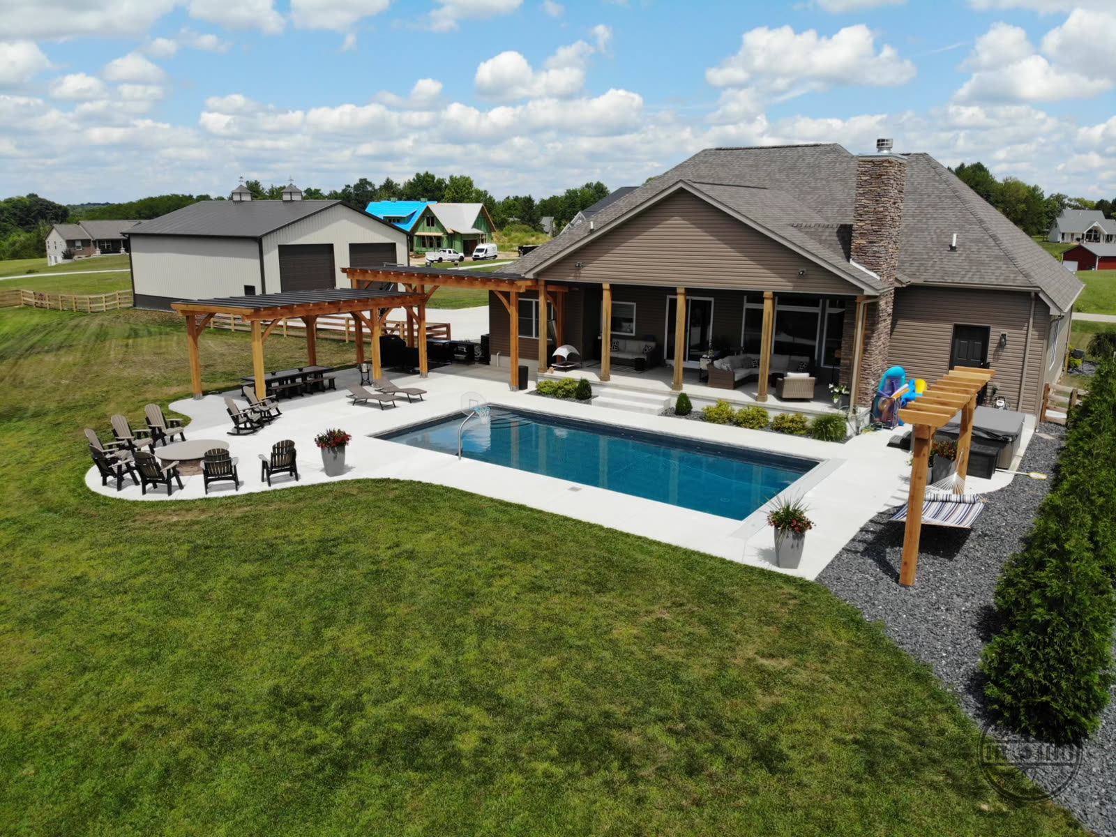 Complete Outdoor Living Space by Oak Roots LLC