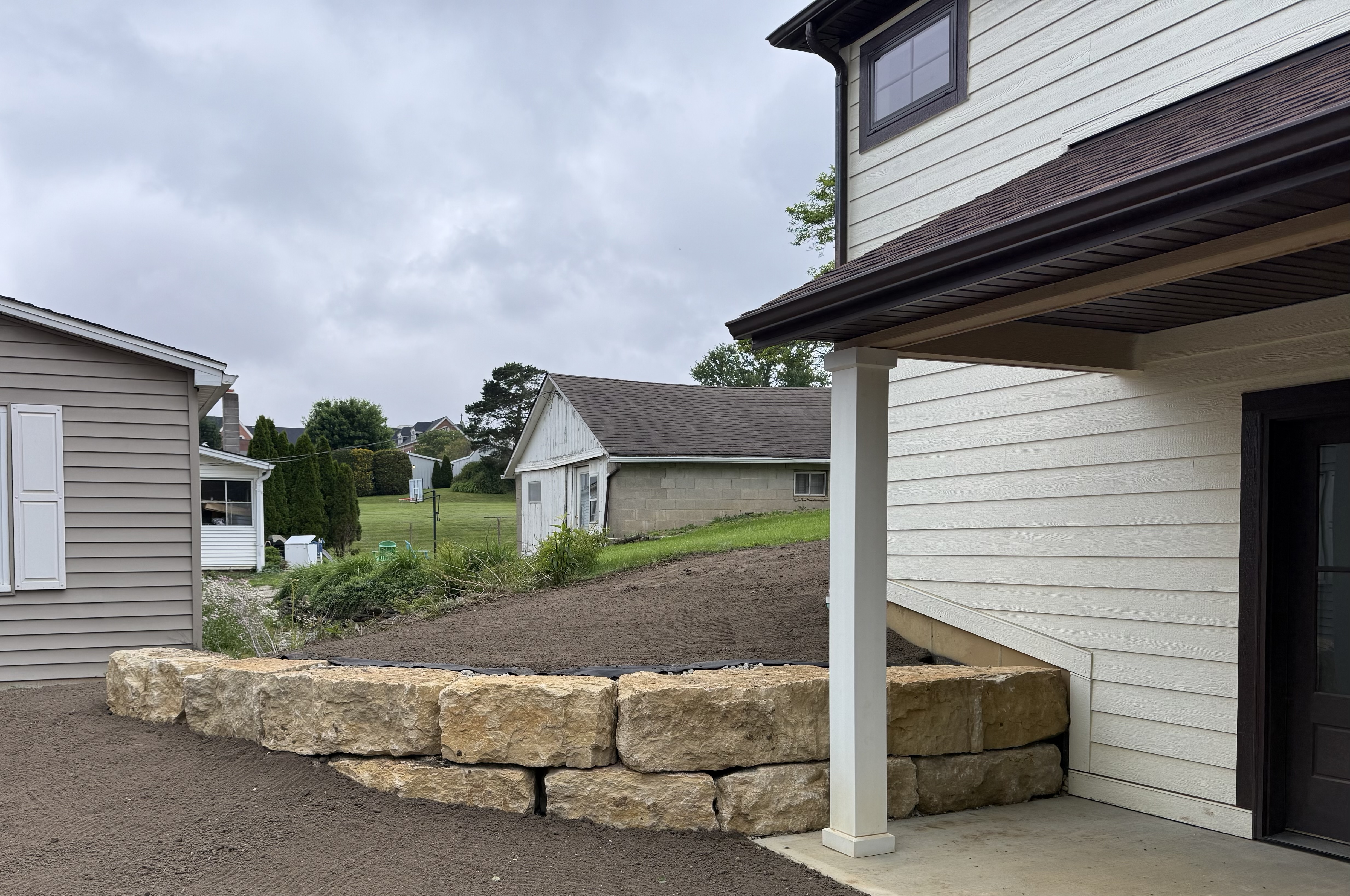 Oak Roots Retaining Wall Project