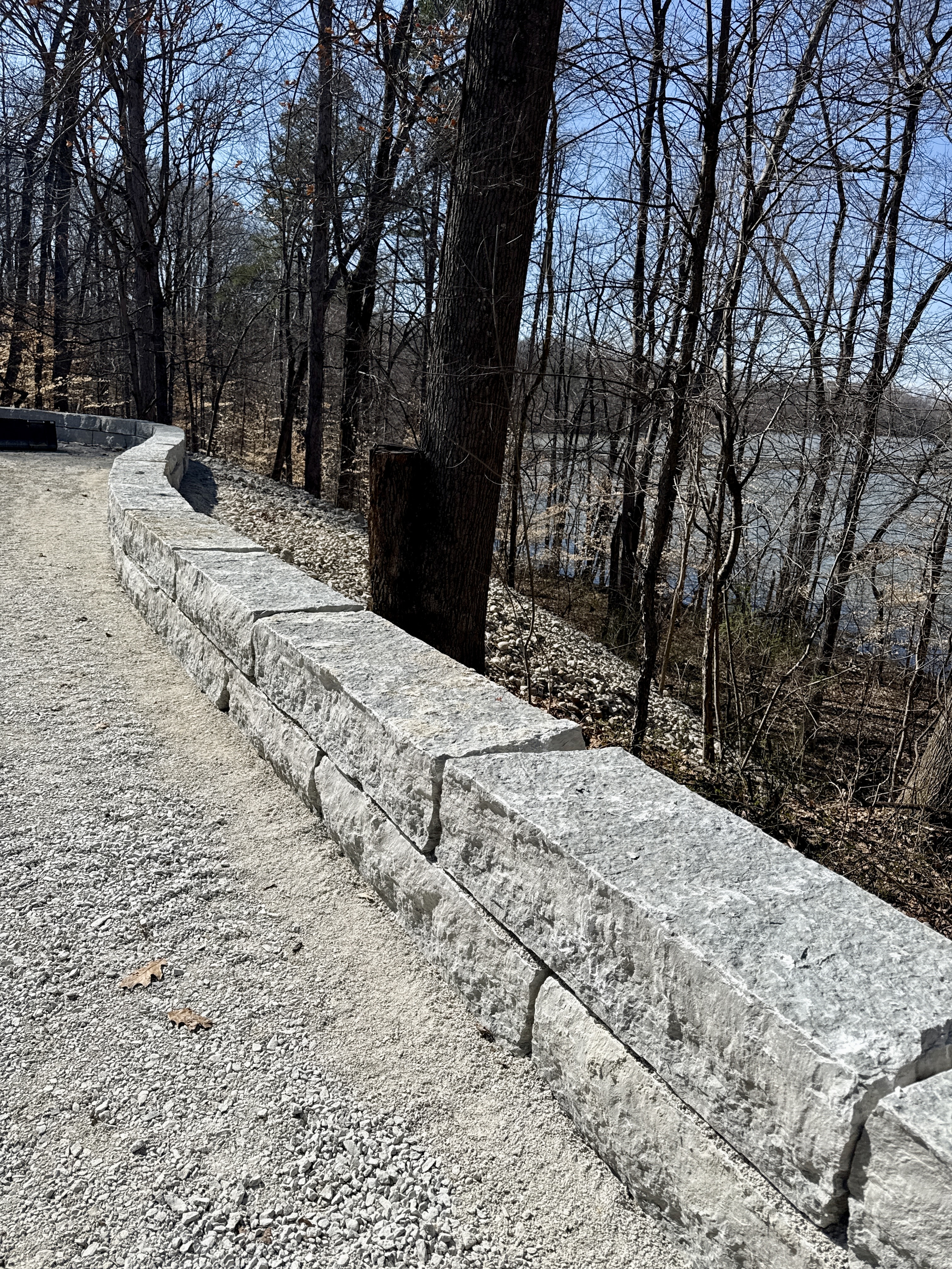 Retaining Wall Drone View by Oak Roots LLC — Milan, IN